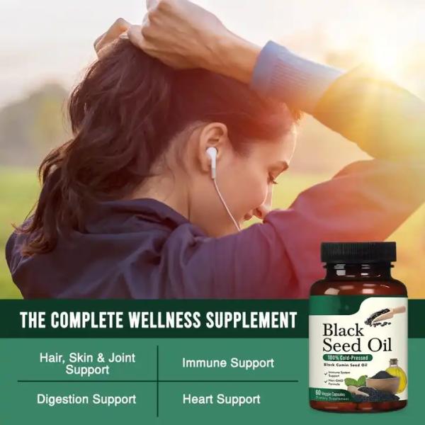 OEM/ODM Private Label Organic Boost Immunity vegetarian/vegetable/vegan/veggie black cumin seed oil softgels