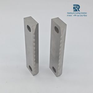 Rippled Edge Trim Blade for Burr Oak Fin Die Tooling in Heat Exchanger Coil