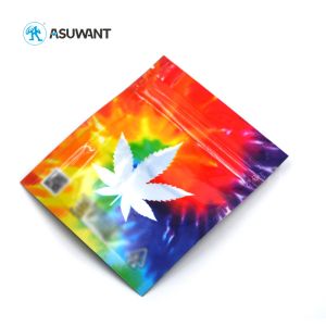 ISO9001 Resealable Hologram Zipper Bags Three Side Seal Plastic Mylar Bag