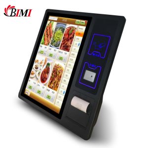 Bimi 21.5 Inch Touch Screen Self Service Kiosk 4G RAM Card Reader 80mm Thermal