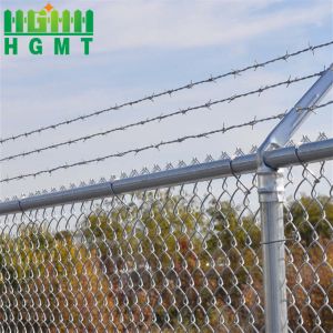 Galvanized Diamond Wire Mesh Fence Welded Wire Mesh Chain Link Fence For Farm