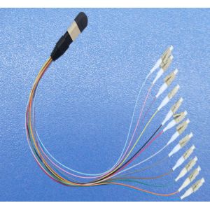 Male To Female MTP / MPO Jumper - FC / SC 0.35dB Insertion Loss High Density