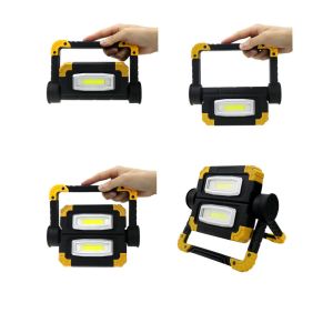 USB Portable LED Work Light Stand 700lm 20W Rechargeable Folding