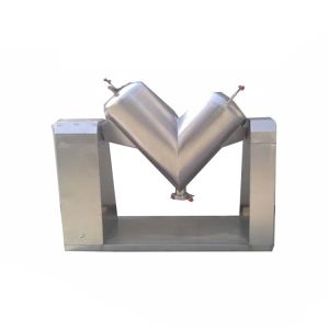 China Lab Powder Mixing Equipment Automatic Double Cone Mixer Machine on sale