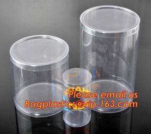 China round plastic tube,clear plastic round pet tubes,soft food grade PET round tube box on sale