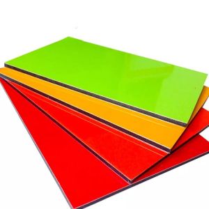 Low Glass 4x8 High Gloss Aluminium Composite Panel NANO Surface Coating Various