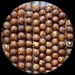 Round Shape Tibatan Agate Beads Loose Bead Strands for DIY Jewelry Making