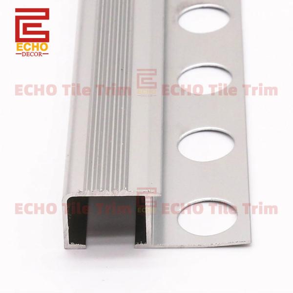 Quality Square Nose Step Edge Trim Stair Nosing Trim Molding 12mm Enhance Safety with Anti Slip Design wholesale