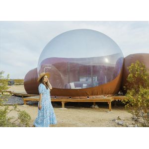 2-3 Minutes Deflation Time Inflatable Bubble Tent White Transparent Color For