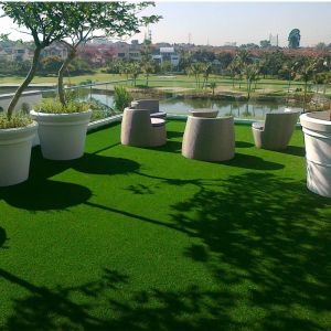 12600s/m2 Synthetic Landscaping Artificial Grass 50mm For Garden