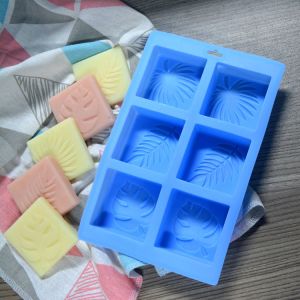 Custom Pattern Reusable Soap Molds Handmade Silicone Square Baking Mold