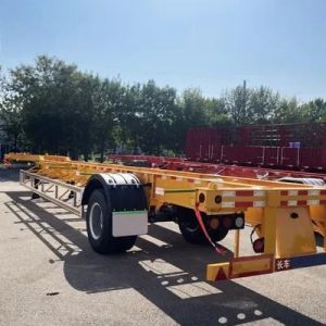 Steel Material 1/2 Axles 20ft 40ft 45ft Container Transport Steel Skeleton Semi