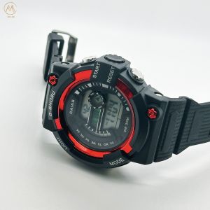 Cheap Silicone Case Custom Logo Digital Sport Watch With Buckle Clasp for sale
