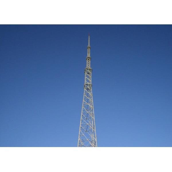Quality Durable TV Antenna Tower 70m Height With 4.8S / 6.8S / 8.8S Connecting Bolts wholesale