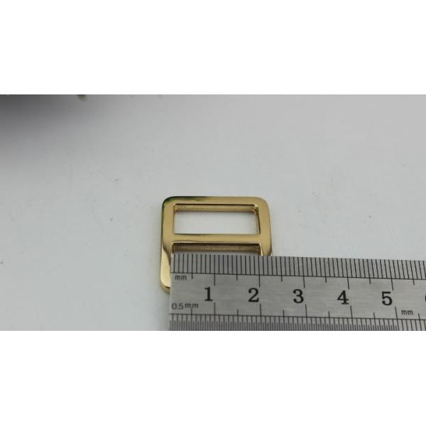 High quality 20 mm nickel color flat shape adjustable metal slide buckles for handbags