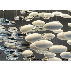 China Hotel villa stone leaf and bird chandelier for hotel big pendant lamp for home on sale