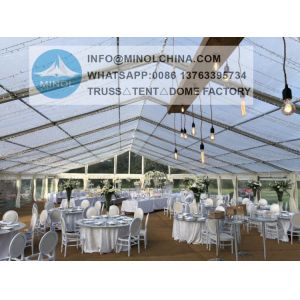 China Customized Size Transparent Decorating Wedding Nigeria Tent 200 People on sale