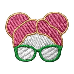 Cheap Cool Girl PMS Color Cute Embroidery Patches 3 - 10cm With BSCI Certificate for sale