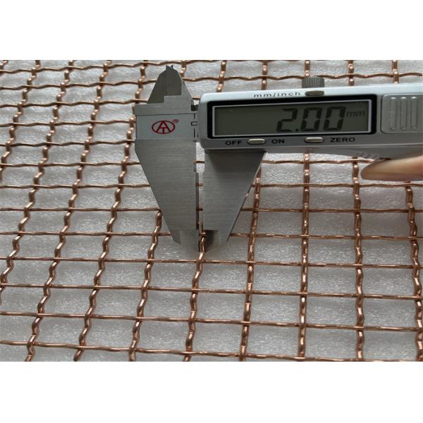 Quality 2mm Wire Diameter Woven Copper Mesh 28mm Mesh Size Faraday Cage Use wholesale