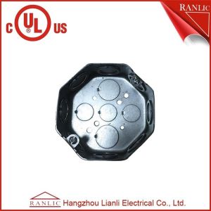Cheap Steel Outlet Box Metal Conduit Box Electrical Eight Side 1/2 3/4 Knockout for sale