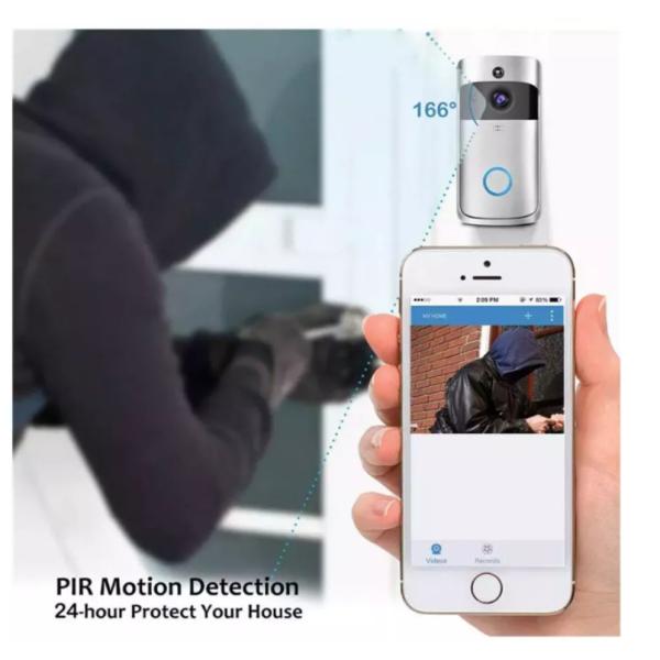 1080P IPS Smart Video Doorbell Waterproof 850nm Infrared Wireless Ring Bell