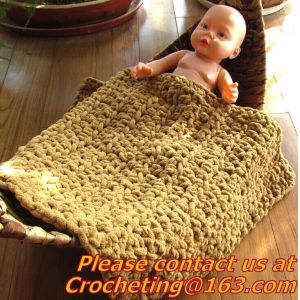 rustic handmade knitted crochet towel blanket carpet tablecrochet blanket sofa