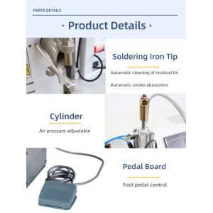 Improved Efficiency Semi Automatic Soldering Machine with Soldering Iron Stand