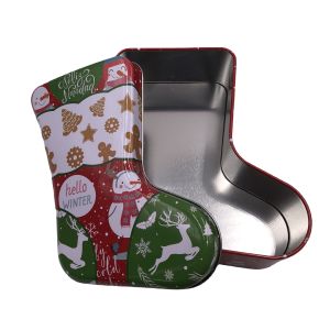 Christmas Stocking Tins Gift Box Atlantic Tins Large Tin Food Storage Containers