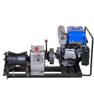 China Gas Powered Winch Portable Cable Pulling Machine Capacity 1 Ton Cbale Winch on sale