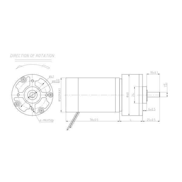 Speed Adjustable 12v 24v Brushed Dc Metal Gear Motor 100Rpm 60w 50w