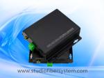 1CH analog audio fiber transmitters and receivers with Phoenix connectors for