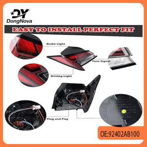 92401-AB100 92402-AB100 Auto Led Tail Lights Auto Brake Lights For Hyundai