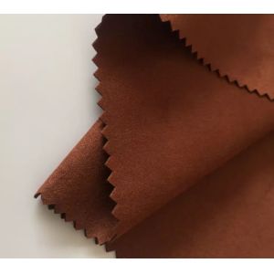 Heavy 260-280gsm Weft Knitted Suede Sofa Fabric For Home Textile