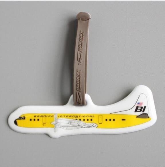 Small Full Color Printing Cute PVC Luggage Tag For Travel Suitcase