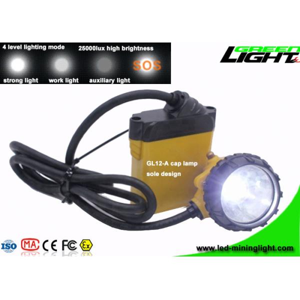 Quality 25000 Lux Rechargeable Underground Coal Mining Lights Waterproof 2A Charging Current Support SOS wholesale