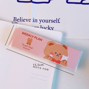 Cartoon Bear Week Plan Lovely Portable Mini Pocket Book Korean Ins Style Student