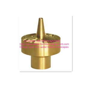 CE Fountain Spray Heads With Base Fixed Blossom , Garden Fountain Nozzle