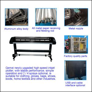 220V Voltage accuracy Automatic Inkjet Plotter for Apparel Pattern in Garment