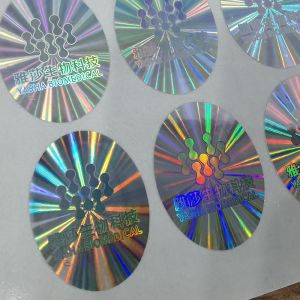 Cheap Offset Printing Custom Holographic Stickers Barcode Included Printing for sale