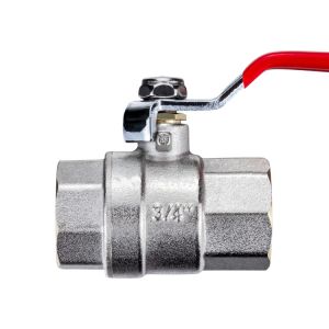 DN15~25 Full Bore Threaded Brass Ball Valve With Long Handle