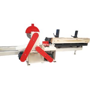 heavy duty Twin Circular Blade Saw with log carriage/table saw for woodworking