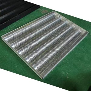 Aluminum Non Stick Waves Baguette French Bread Baking Tray Perforated Baguette