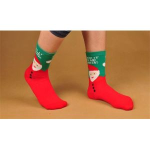 High warmth supersoft cotton socks in cartoon christmas design for lovers