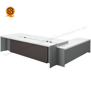 OEM ODM Solid Surface Furniture Executive Office Desk With 3 Drawer