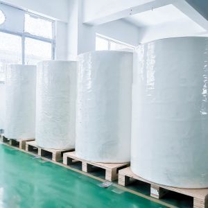 Label Material 80gsm Coated Paper with White Glassine Paper and Strong Initial