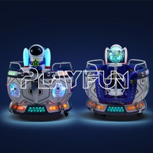Playfun Space cup rides MP5 Rotate cup plastic kiddie rides kids game machine
