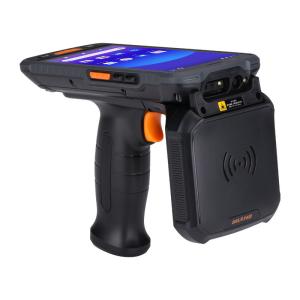 Cheap Dual Frequency Wireless Mobile RFID Reader/Writer UHF+HF/UHF+LF/HF+LF Passive RFID Cards Tags Reader With Barcode Scanner for sale