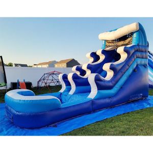 Commercial Inflatable Sea Adventure Slide With Swimming Pool Inflatable Water