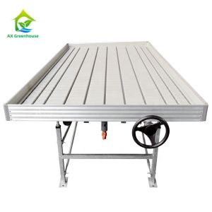 Adjustable Greenhouse Rolling Benches 4x8 Ebb And Flow Table