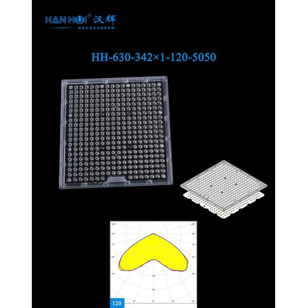 Quality 120° Available 342pcs 286×286×9.3mm 5050LEDs High Transmittance Uniform Light Output Eco-Material LED Plant Lamp Lens wholesale